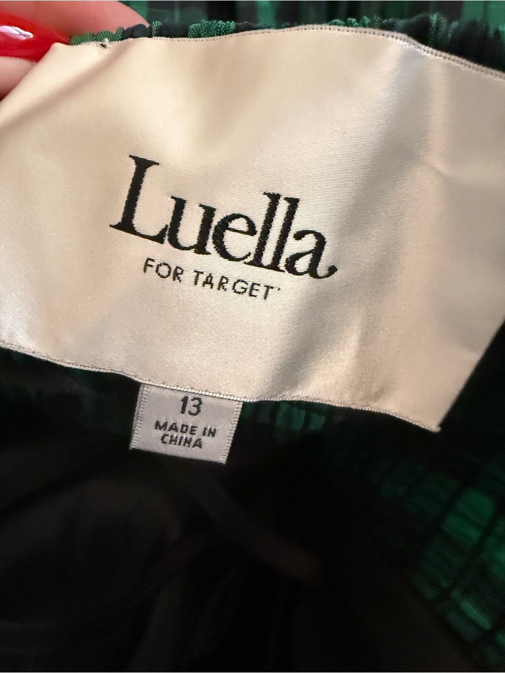 Luella Bartley for Target Green Plaid Strapless Bubble Dress NWT 13 - Picture 8 of 13